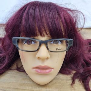 🍑NWOT Chloe Gray Horn Eyeglasses, Cloth, & Hardshell Case
